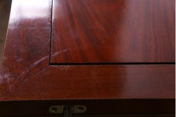 ビンテージ　カリン材　天板拡張式　ワインセラー&カウンターキャビネット(収納、バーキャビネット、サイドボード、花梨材)(定価約70万円)