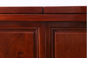 ビンテージ　カリン材　天板拡張式　ワインセラー&カウンターキャビネット(収納、バーキャビネット、サイドボード、花梨材)(定価約70万円)