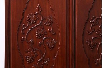 ビンテージ　カリン材　天板拡張式　ワインセラー&カウンターキャビネット(収納、バーキャビネット、サイドボード、花梨材)(定価約70万円)