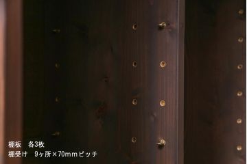 ラフジュ工房オリジナル　古建具リメイク　大正ロマンの雰囲気を演出する色ガラス入り戸棚(収納棚)