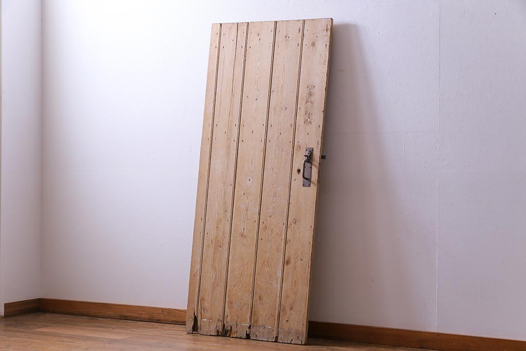 フランスアンティーク　素朴な佇まいが雰囲気のあるコテージドア(木製ドア、ディスプレイ、扉)