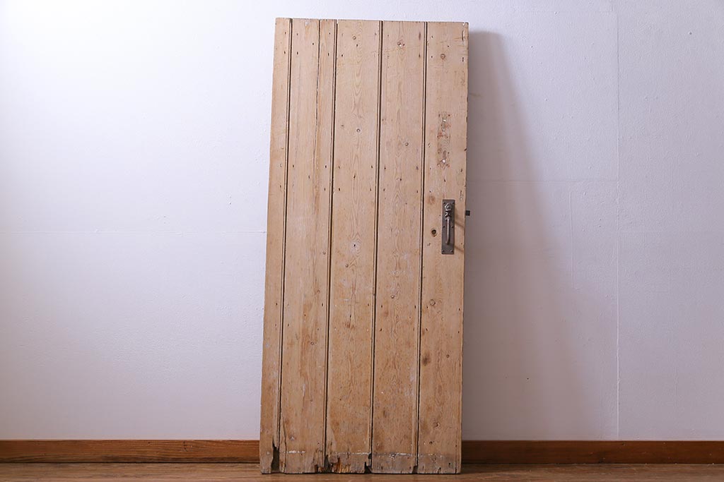 フランスアンティーク　素朴な佇まいが雰囲気のあるコテージドア(木製ドア、ディスプレイ、扉)