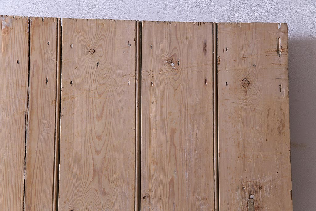 フランスアンティーク　素朴な佇まいが雰囲気のあるコテージドア(木製ドア、ディスプレイ、扉)