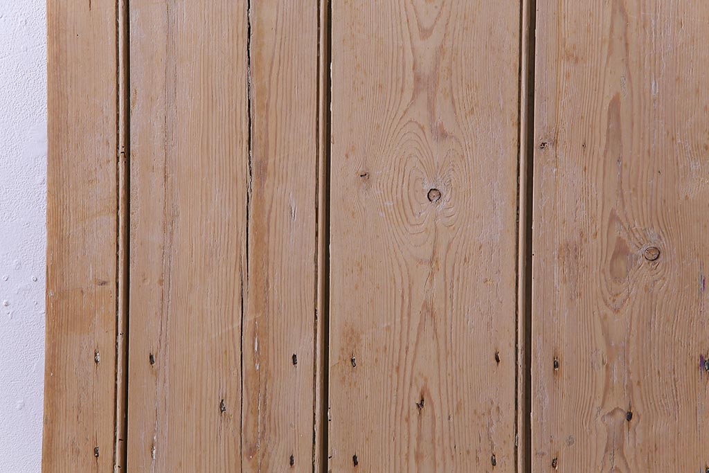 フランスアンティーク　素朴な佇まいが雰囲気のあるコテージドア(木製ドア、ディスプレイ、扉)