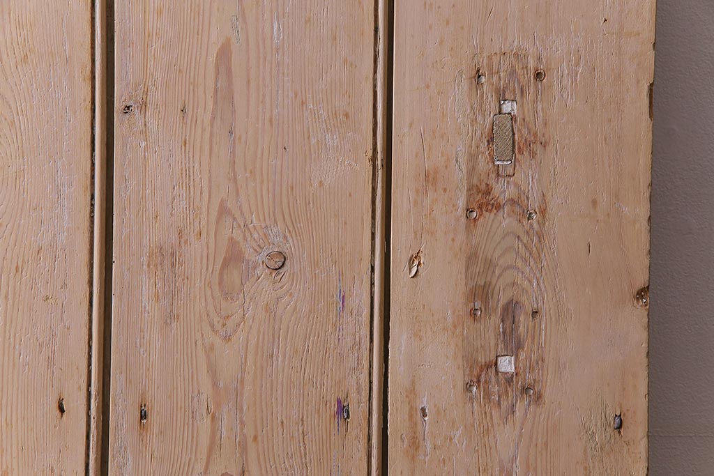 フランスアンティーク　素朴な佇まいが雰囲気のあるコテージドア(木製ドア、ディスプレイ、扉)