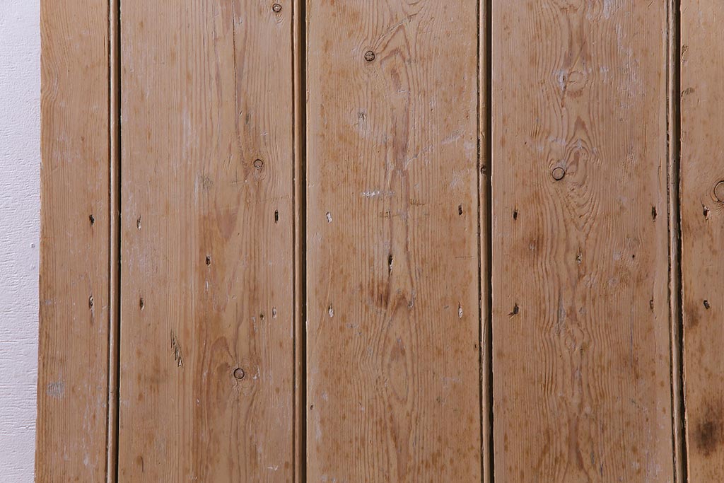 フランスアンティーク　素朴な佇まいが雰囲気のあるコテージドア(木製ドア、ディスプレイ、扉)