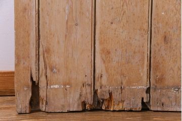 フランスアンティーク　素朴な佇まいが雰囲気のあるコテージドア(木製ドア、ディスプレイ、扉)