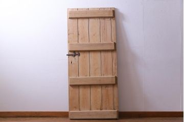 フランスアンティーク　素朴な佇まいが雰囲気のあるコテージドア(木製ドア、ディスプレイ、扉)