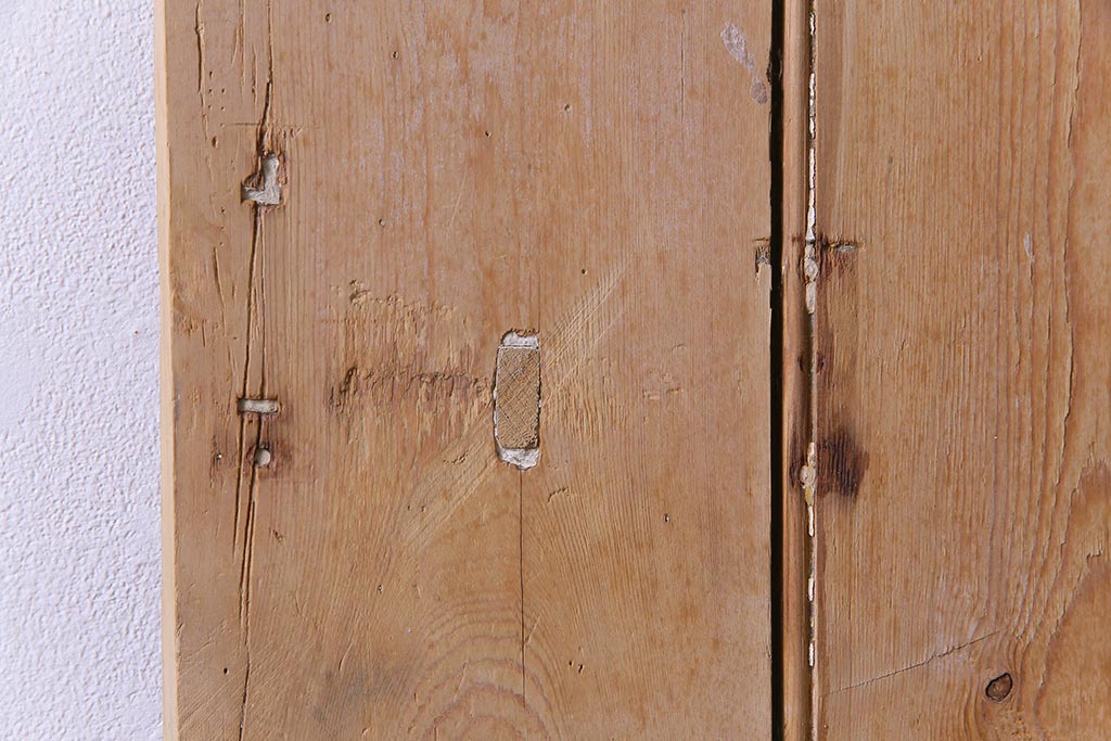 フランスアンティーク　素朴な佇まいが雰囲気のあるコテージドア(木製ドア、ディスプレイ、扉)