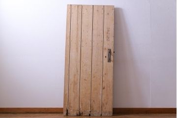 フランスアンティーク　素朴な佇まいが雰囲気のあるコテージドア(木製ドア、ディスプレイ、扉)