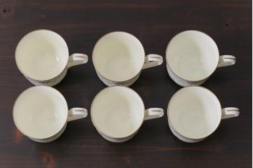 Nittoroyal(ニットーロイヤル、ノリタケ)　ボーンチャイナ　ブルーヒル(廃盤)　カップ&ソーサー6客セット