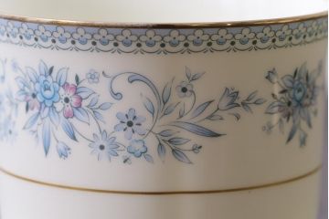 Nittoroyal(ニットーロイヤル、ノリタケ)　ボーンチャイナ　ブルーヒル(廃盤)　カップ&ソーサー6客セット