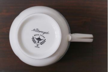 Nittoroyal(ニットーロイヤル、ノリタケ)　ボーンチャイナ　ブルーヒル(廃盤)　カップ&ソーサー6客セット