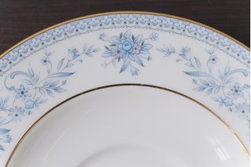 Nittoroyal(ニットーロイヤル、ノリタケ)　ボーンチャイナ　ブルーヒル(廃盤)　カップ&ソーサー6客セット