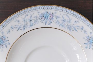 Nittoroyal(ニットーロイヤル、ノリタケ)　ボーンチャイナ　ブルーヒル(廃盤)　カップ&ソーサー6客セット