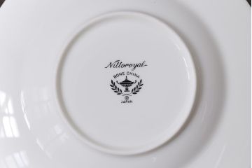 Nittoroyal(ニットーロイヤル、ノリタケ)　ボーンチャイナ　ブルーヒル(廃盤)　カップ&ソーサー6客セット
