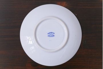 昭和レトロ　戦前　倉知陶器　青いバラがエレガントなカップ&ソーサー2客セット(洋食器)(2)