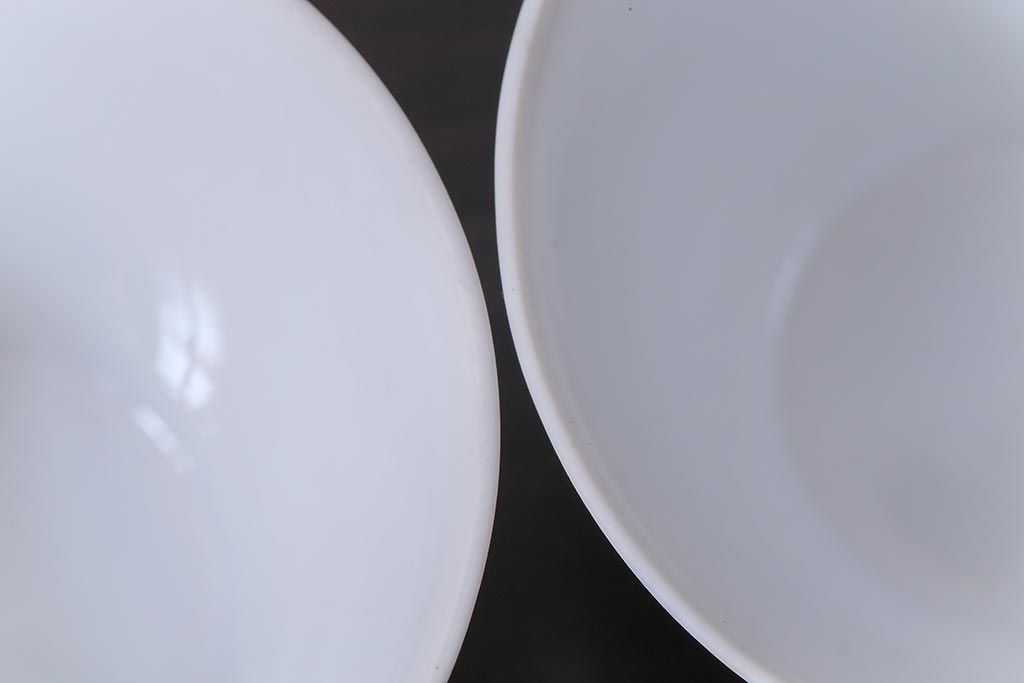 昭和レトロ　戦前　倉知陶器　青いバラがエレガントなカップ&ソーサー2客セット(洋食器)(2)