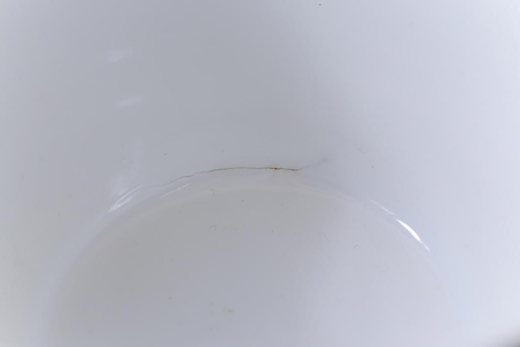 昭和レトロ　戦前　倉知陶器　青いバラがエレガントなカップ&ソーサー2客セット(洋食器)(3)