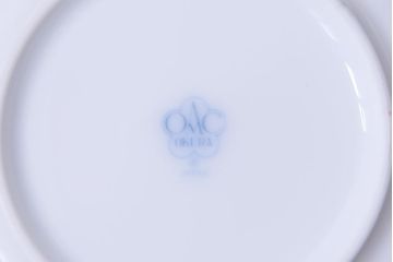 中古　大倉陶園(オークラ)　クローバの模様が可愛らしい小皿9枚セット(洋食器)