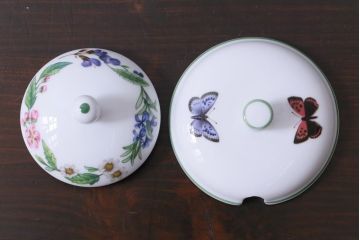 ROYAL WORCESTER(ロイヤルウースター)　WORCESTER　HERBS(ウースターハーブ)　ティーセット3点(シュガーポット、クリーマー)