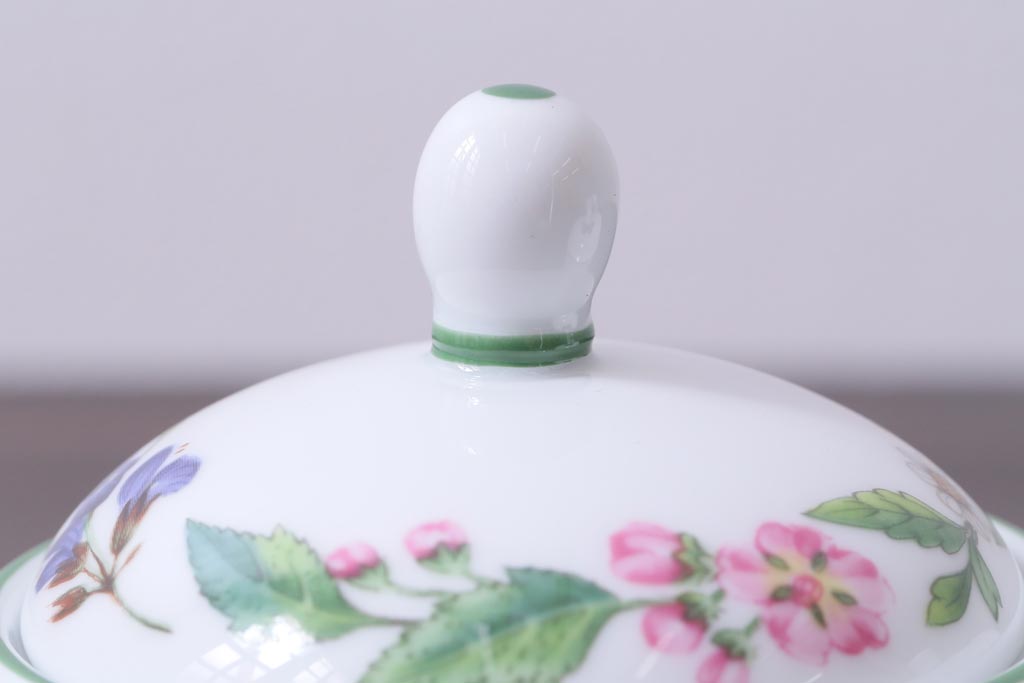 ROYAL WORCESTER(ロイヤルウースター)　WORCESTER　HERBS(ウースターハーブ)　ティーセット3点(シュガーポット、クリーマー)