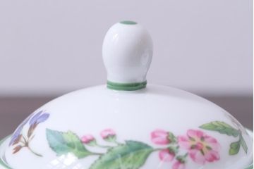 ROYAL WORCESTER(ロイヤルウースター)　WORCESTER　HERBS(ウースターハーブ)　ティーセット3点(シュガーポット、クリーマー)