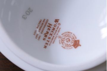 ROYAL WORCESTER(ロイヤルウースター)　WORCESTER　HERBS(ウースターハーブ)　ティーセット3点(シュガーポット、クリーマー)