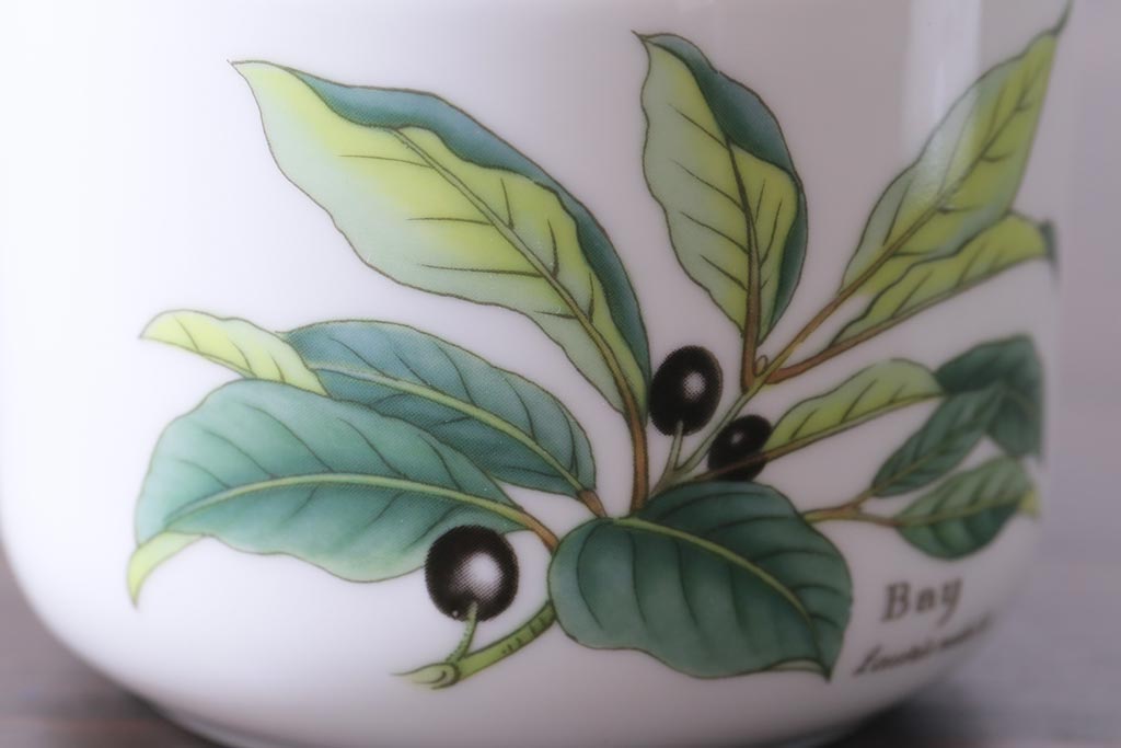 ROYAL WORCESTER(ロイヤルウースター)　WORCESTER　HERBS(ウースターハーブ)　ティーセット3点(シュガーポット、クリーマー)
