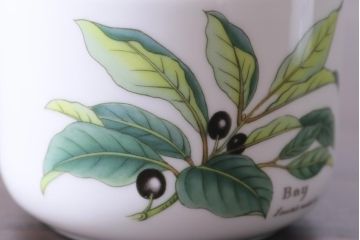 ROYAL WORCESTER(ロイヤルウースター)　WORCESTER　HERBS(ウースターハーブ)　ティーセット3点(シュガーポット、クリーマー)