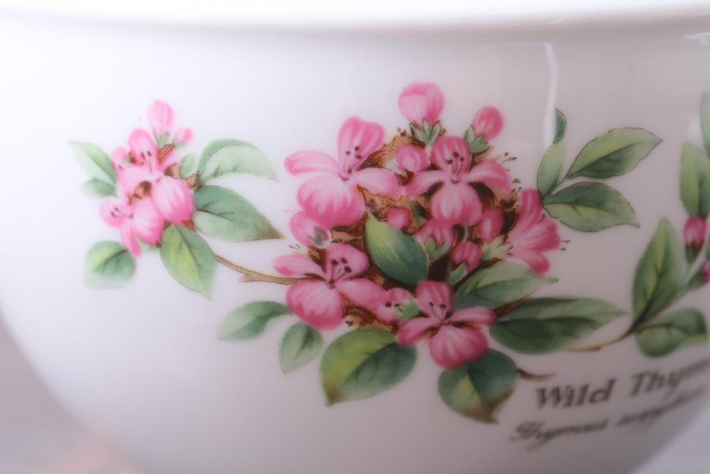 ROYAL WORCESTER(ロイヤルウースター)　WORCESTER　HERBS(ウースターハーブ)　ティーセット3点(シュガーポット、クリーマー)