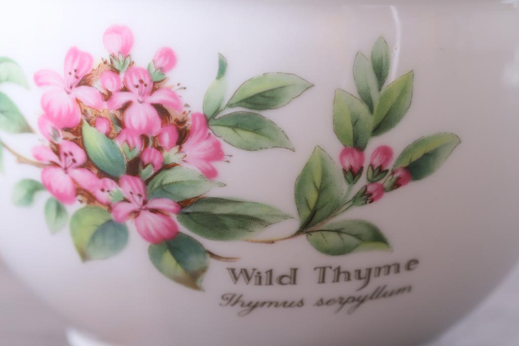 ROYAL WORCESTER(ロイヤルウースター)　WORCESTER　HERBS(ウースターハーブ)　ティーセット3点(シュガーポット、クリーマー)