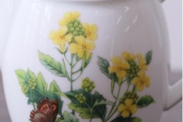 ROYAL WORCESTER(ロイヤルウースター)　WORCESTER　HERBS(ウースターハーブ)　ティーセット3点(シュガーポット、クリーマー)