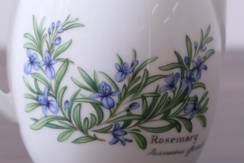 ROYAL WORCESTER(ロイヤルウースター)　WORCESTER　HERBS(ウースターハーブ)　ティーセット3点(シュガーポット、クリーマー)