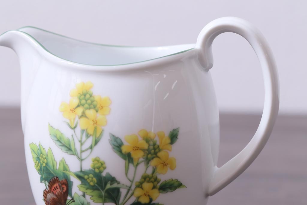 ROYAL WORCESTER(ロイヤルウースター)　WORCESTER　HERBS(ウースターハーブ)　ティーセット3点(シュガーポット、クリーマー)