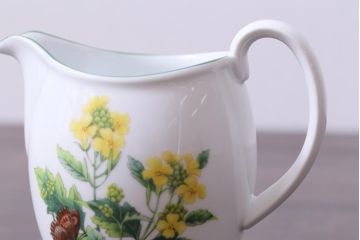 ROYAL WORCESTER(ロイヤルウースター)　WORCESTER　HERBS(ウースターハーブ)　ティーセット3点(シュガーポット、クリーマー)