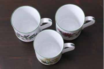 ROYAL WORCESTER(ロイヤルウースター)　WORCESTER　HERBS(ウースターハーブ)　コーヒーカップ3点セット