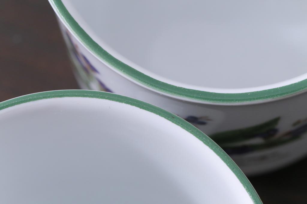 ROYAL WORCESTER(ロイヤルウースター)　WORCESTER　HERBS(ウースターハーブ)　コーヒーカップ3点セット