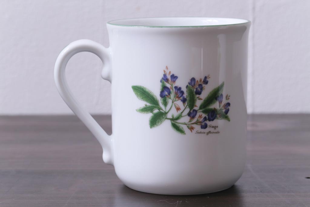 ROYAL WORCESTER(ロイヤルウースター)　WORCESTER　HERBS(ウースターハーブ)　コーヒーカップ3点セット