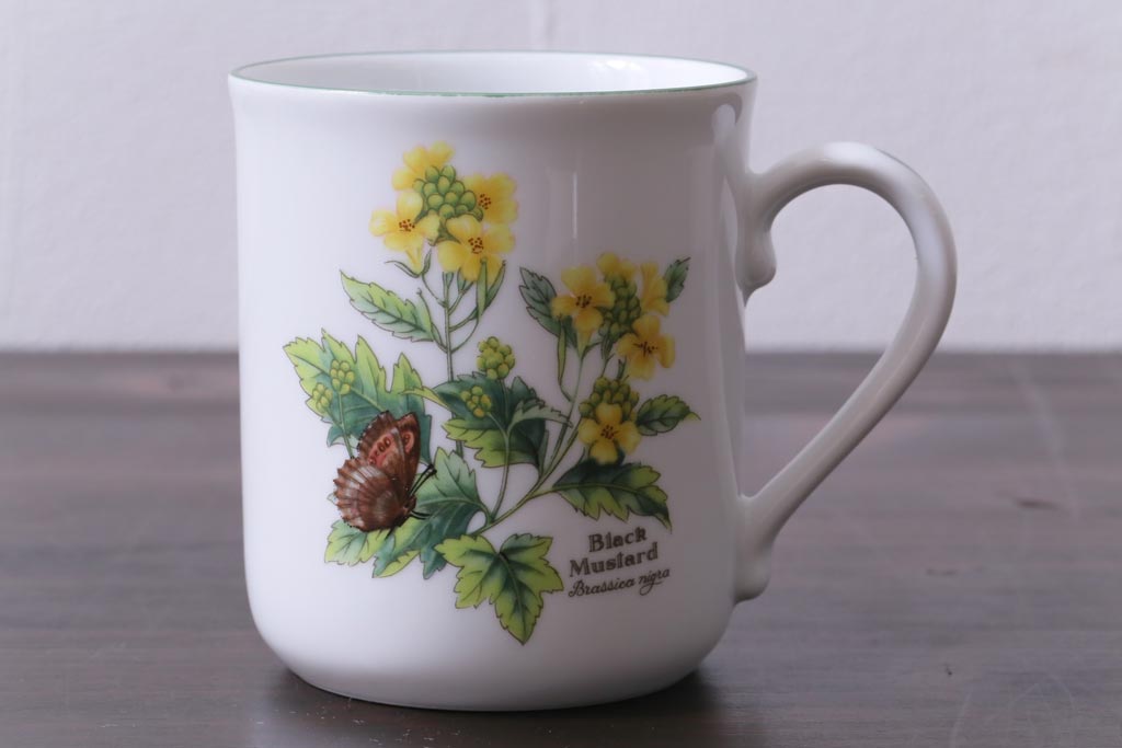 ROYAL WORCESTER(ロイヤルウースター)　WORCESTER　HERBS(ウースターハーブ)　コーヒーカップ3点セット