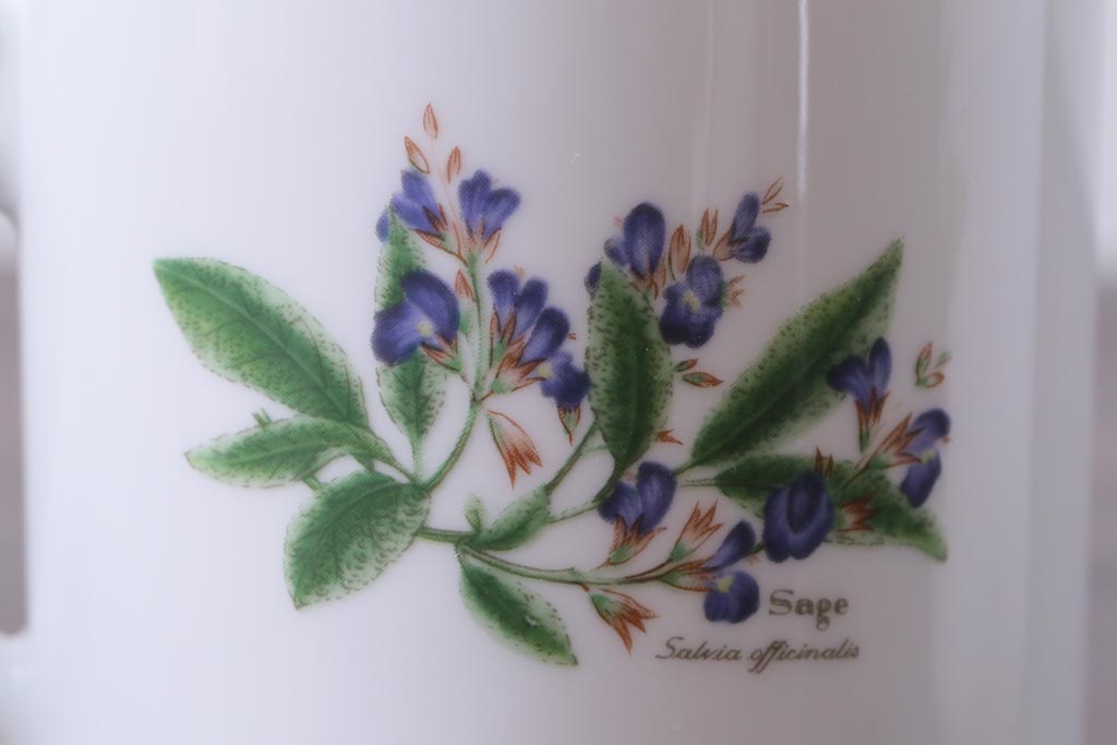 ROYAL WORCESTER(ロイヤルウースター)　WORCESTER　HERBS(ウースターハーブ)　コーヒーカップ3点セット