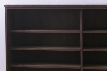 ラフジュ工房オリジナル　干し網・投げ網組子の書院戸をリメイクした収納棚(戸棚)