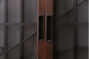 ラフジュ工房オリジナル　干し網・投げ網組子の書院戸をリメイクした収納棚(戸棚)