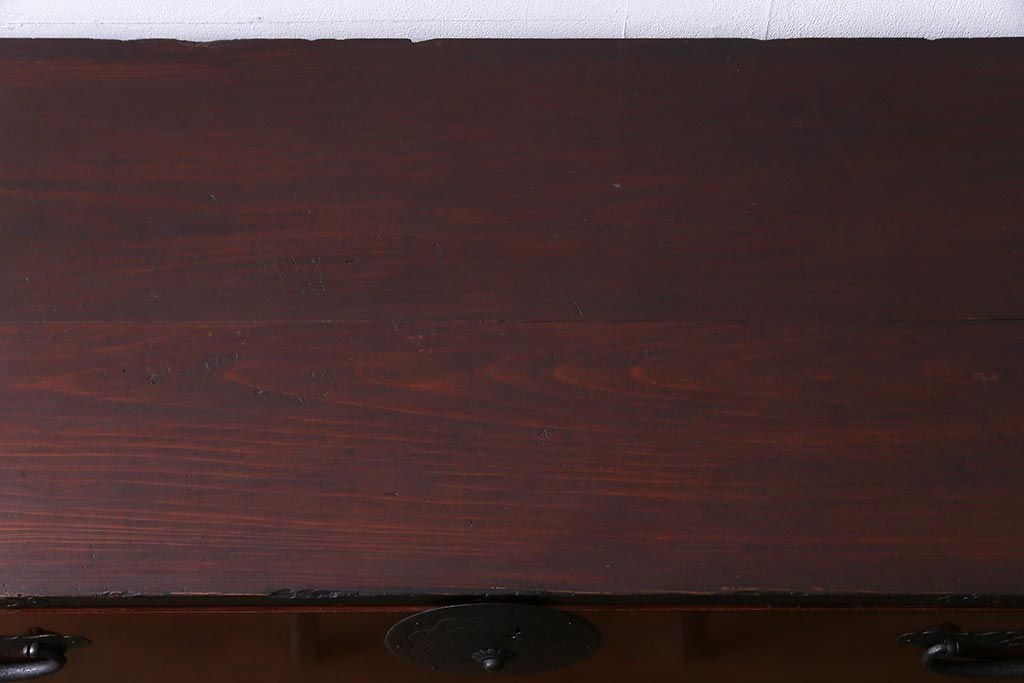 アンティーク家具　和製アンティーク　前面ケヤキ材　気品のある和の空間づくりにおすすめな衣装箪笥(時代箪笥)