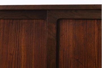 アンティーク家具　和製アンティーク　桐材・桑材　和の趣あふれる上品な帳場箪笥(収納棚、戸棚、桐箪笥、桐たんす)