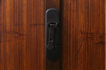 アンティーク家具　和製アンティーク　桐材・桑材　和の趣あふれる上品な帳場箪笥(収納棚、戸棚、桐箪笥、桐たんす)
