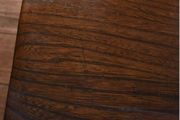 ヴィンテージ家具　イギリスビンテージ　ホイールバックの透かし魅力的なダイニングチェア(板座チェア)(3)