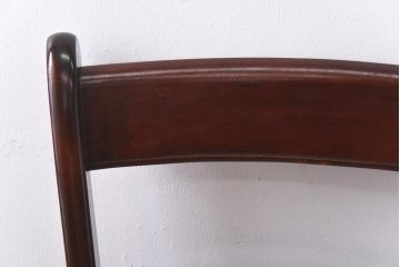 中古　松本民芸家具　背貫のデザインが目を引くB型ワイコムチェア(板座チェア、ワークチェア)(1)