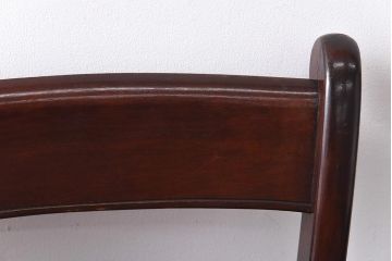 中古　松本民芸家具　背貫のデザインが目を引くB型ワイコムチェア(板座チェア、ワークチェア)(1)