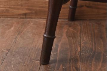 中古　松本民芸家具　背貫のデザインが目を引くB型ワイコムチェア(板座チェア、ワークチェア)(1)